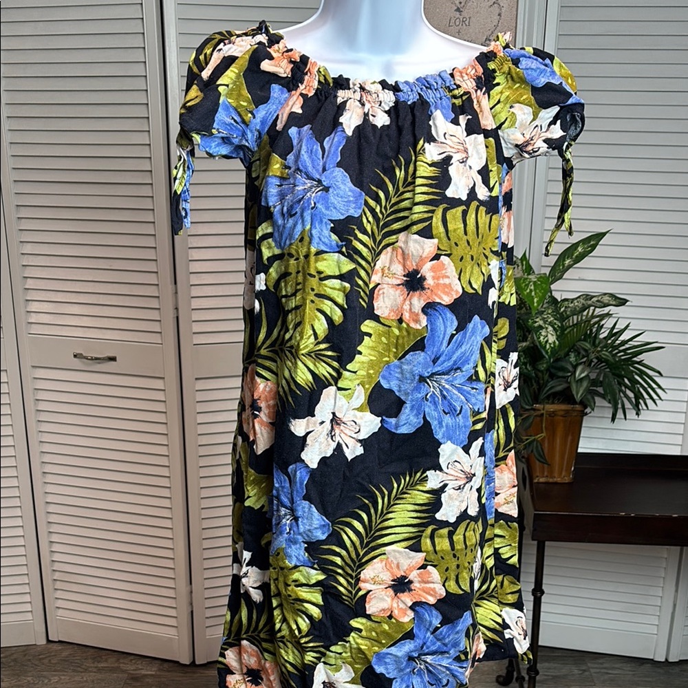 Vero Moda Floral Off-Shoulder Short Sleeve Sundress